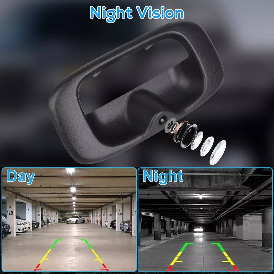 4.3" Monitor Tailgate Handle Backup Camera HD For Chevrolet Silverado/GMC Sierra - Image 2 of 4