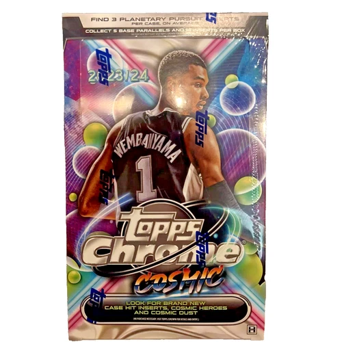 2023-24 Topps Cosmic Chrome Basketball SEALED Hobby Box - Wembanyama, LeBron!