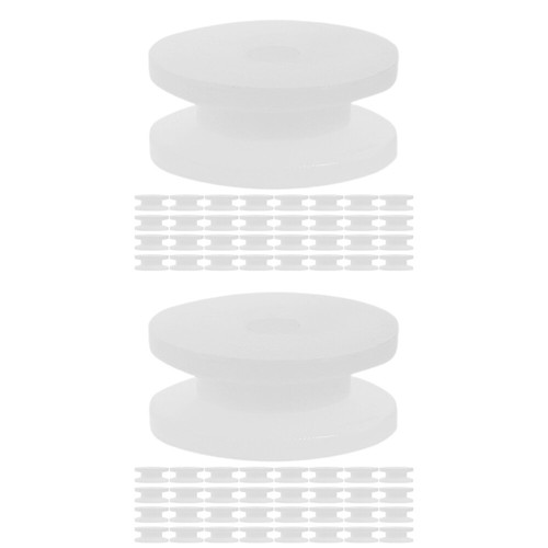 100 pcs Pulley Wheel Plastic Belt Pulley Mini Gear Motor Wheel DIY Toy