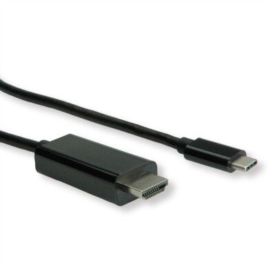 USB Typ C - HDMI Adapterkabel, Stecker/Stecker, 2 m - 3840 x 2160 @60Hz 4K, UHD