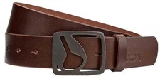 NEW Nixon Icon Men's Chocolate Brown Leather Dress Belt C2370-1158 MSRP $35