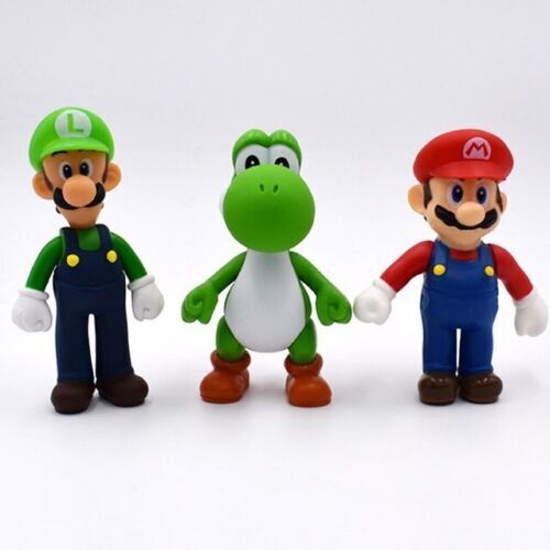 SUPER MARIO BROS. YOSHI VIOLA PELUCHE - 18Cm. - Plush Waluigi Boo Pupazzo  Toad