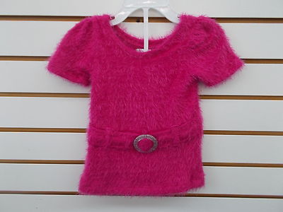Infant & Toddler Girls Piper 2pc Fuzzy Shirt & Leggings Set Size 12 months - 5T