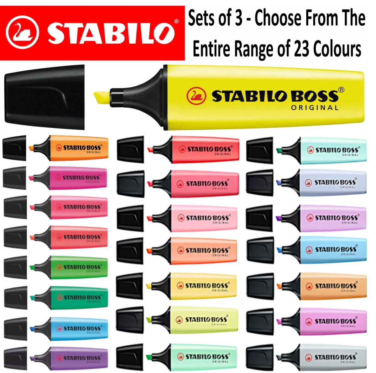 STABILO BOSS ORIGINAL Marker in the color black