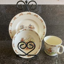 Royal Doulton 1936  Bunnykins  Bone China, Childs 3 Piece Set Plate, Bowl  Cup