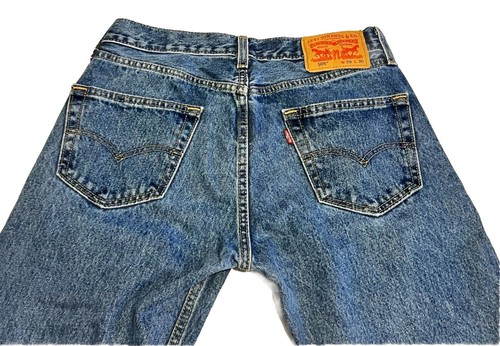 Levis 505 Herren 29 x 30 Regular Fit Blau Jeans Red Tab Denim Baumwolle Etikett Straight - Bild 11 von 12