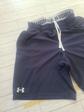 Mens Under Armour Shorts M Medium Navy Blue Athletic Gym Workout