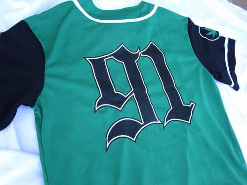 Camiseta de béisbol Death Row Records 91 para hombre hoja de marihuana Snoop Dogg Tupac - Imagen 7 de 7