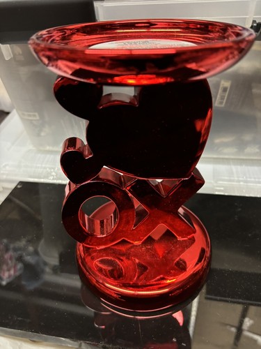 Bath & Body Works Red Valentine's Day XOXO Heart 3 Wick Candle Pedestal ...