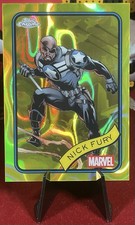 2025 Topps Chrome - Marvel - Nick Fury - 193 - Yellow Lava Refractor