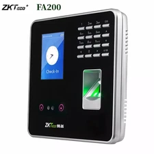 US Stock ZKTeco FA200 Time Attendance Access Control Face Fingerprint Reader New