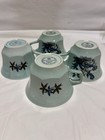 Vintage Set Of 4 Adams Wedgwood Micratex Real English Ironstone Tea Cups — photo 4