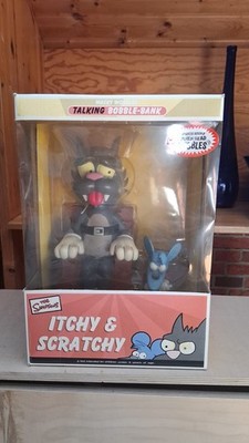 The Simpsons   Itchy & Scratchy Wacky Wobbler Talking Bobble Bank (2006)   Selte
