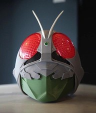 1/1 Cosplay Mask Kamen Rider Red-eye 3d Printed Helmet Model Helmets Ornaments