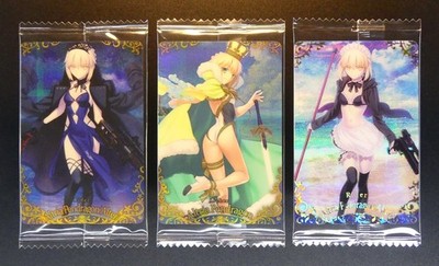 Altria Summer Symmetry Trio 3 Card Set FGO Fate Grand Order Wafer Unopened