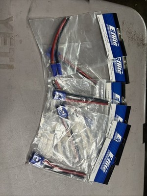 Lot Of 6 E-Flite EFLAEC505 ESC Battery Connector W 4  Wire 10Awg New Sealed