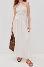 Isabel Marant Women's Ivory Lindy Maxi Dress Size 40