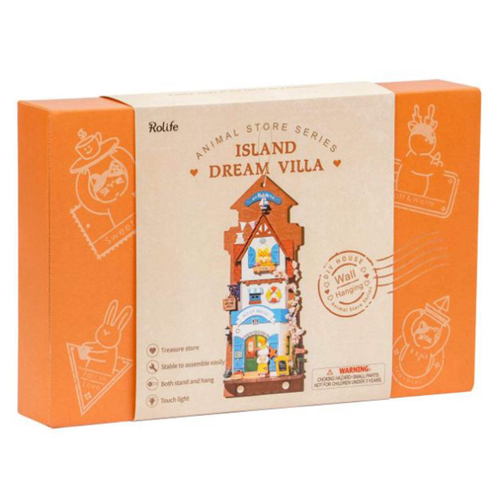 Robotime Rolife Animal Store Series Island Dream Villa Building Set NEW 8290₽