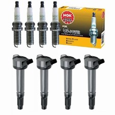 Ignition Coil Pack Ngk Spark Plug Compatible With Toyota Highlander Rav4 Venza