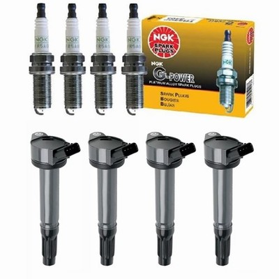 Ignition Coil Pack & NGK Spark Plug Compatible with Toyota Highlander RAV4 Venza
