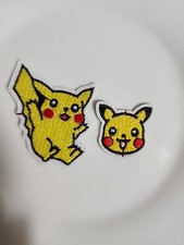 Pikachu Pokemon Sew or Iron On Embroidered Applique Patch