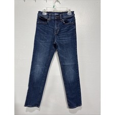 Old Navy Kids 12 Slim Taper Jeans Adjustable Waist Boys Blue Denim Pants Casual