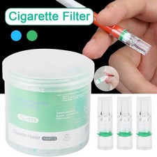100 filtros para fumar porta cigarrillos, filtrador a prueba de alquitrán de cigarrillos saludable