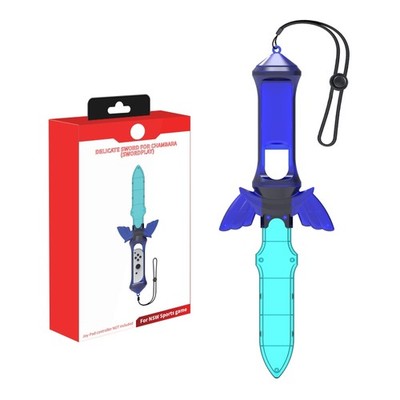 Game Sword Handle with Strap Chamfered Corner Avoid Accidental Stabbing