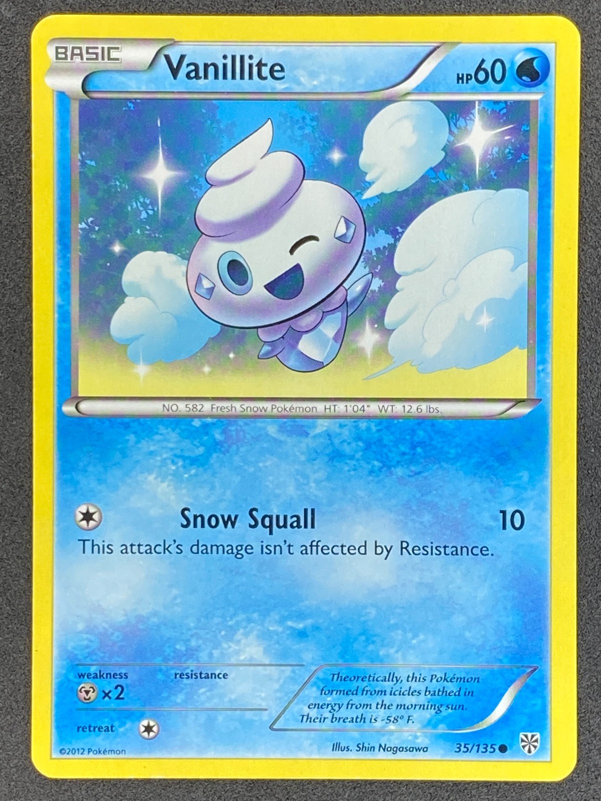 Pokémon Vanillite 35/135 PLS Plasma Storm LP/NM