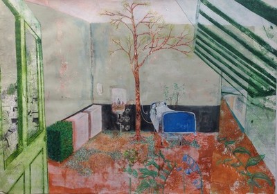 ''Rooted Recovery'' Original Artwork Mischtechnik Farbe 33 x 23,5''