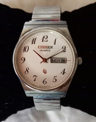 Vintage Uhr Citizen Quatz water resistant Fixo-Flex Armband