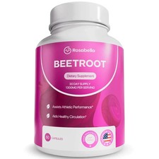 Rosabella Organic Beet Root Capsules 1300mg  ...