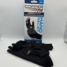 Copper Fit Hand Arthritis Compression Glove Black S/M