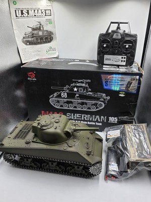 1/16 HENG LONG M4A3 105mm SHERMAN RC TANK UPGRADED METAL GEARS TRACKS & SPROKETS