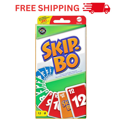 Mattel 42050 Skip-Bo Card Game - 2 to 6 Players