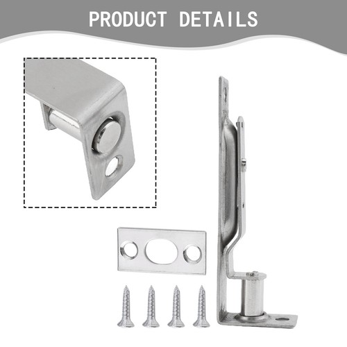 Stainless Steel Security Door Guard Bolt 4inch Flush Lever Latch Silver - Picture 12 of 22
