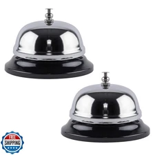 Super Z Outlet Call Bell 2-Pack - Classic Service Bell for Desk, 