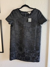 NWT UO Silence + Noise Mini Shift Dress Quilted Roses Black Cocktail Size S