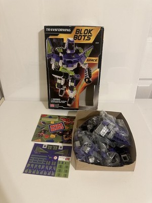 Mega Bloks Blok Bots Space Robot #9331 Incomplete 186 of 195 Pieces w/ Box