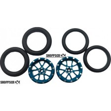 Pro Track Bulldog in Blue 3/4" O-Ring Drag Front Wheels for 1/16" axle