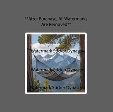 Hammock Sticker Waterproof Decal Mountain View Outdoor Travel Nature Gift NEW