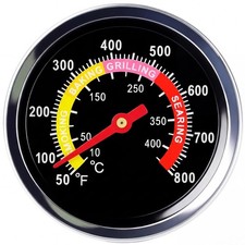 BBQ Thermometer 2 3 8 Oversized Dial, 50-800 F Smoker Thermometer Weatherproof
