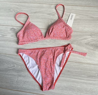 NEU Esprit Bikini Set Größe 38 Cup 75 B Herausnehmbare Pads Slip 36 Schleife