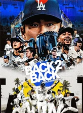 LA DODGERS 2025 WORLD SERIES BACK TO BACK CHAMPS FRIDGE MAGNET 4.75" x 3.5"