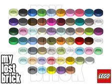 LEGO - Teil 98138 - Fliese rund 1x1 + NEU + F...