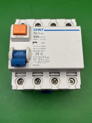 Chint NL1-63 972199 63A 30mA 3 Phasen 4 polig RCD