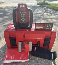 Hilti PR25 Rotary Laser Level W/  PRA25 Receiver , Case Good working