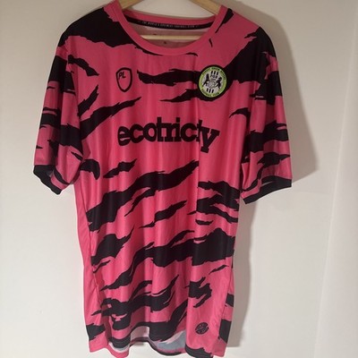 Forest Green Rovers 2022/23 Away Shirt Size XL Pink PL Recycled Coffee