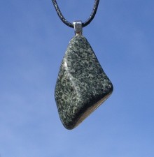 Preseli Bluestone Free Form Stone Crystal Pendant Necklace