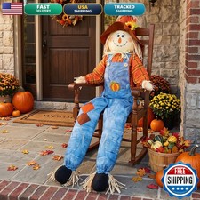 Shappy 60 Inch Large Scarecrow Fall Outdoor Porch Yard Garden Decoration